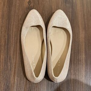 Kelly & Katie Shimmering Rose Gold Flats